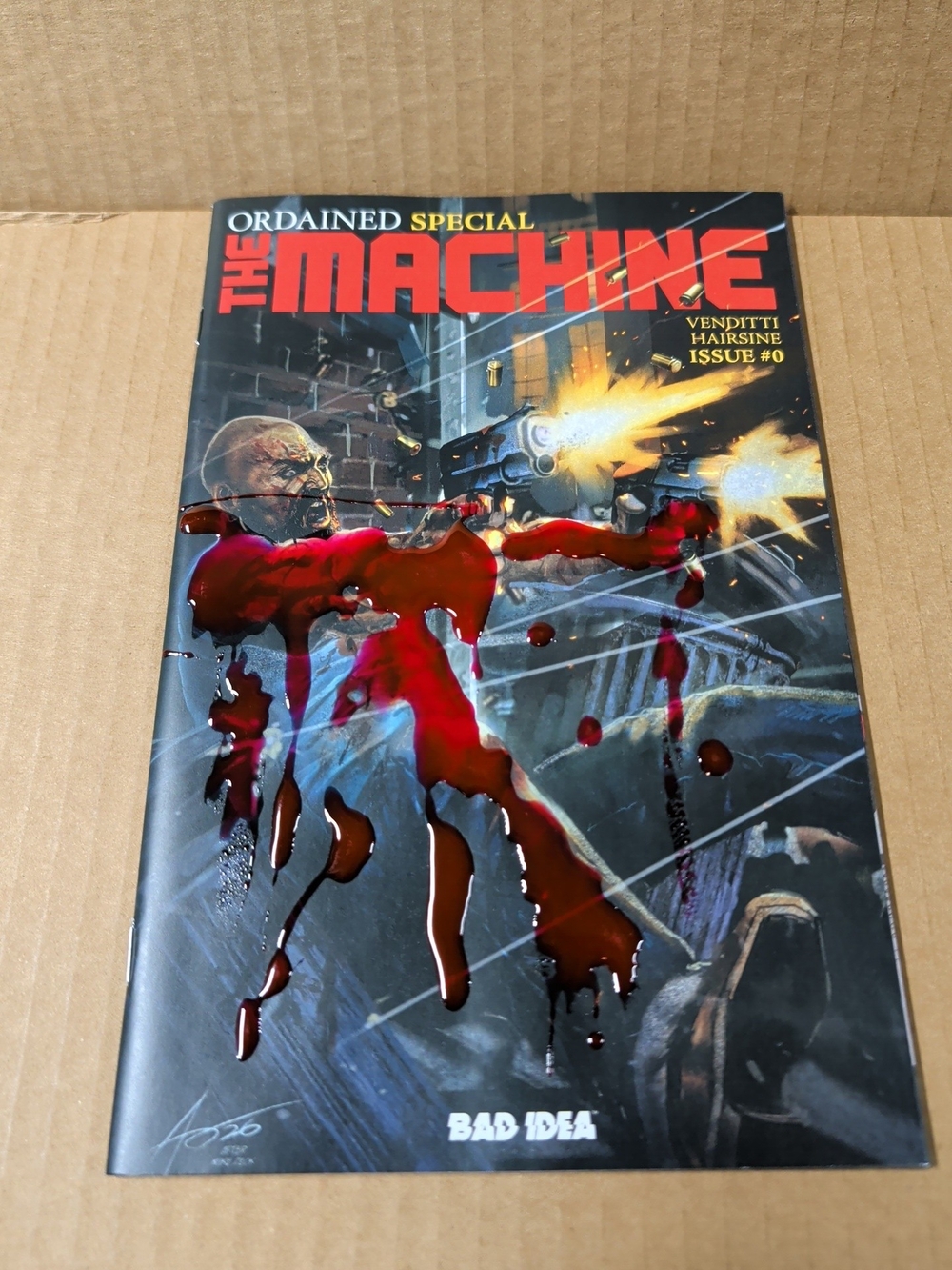 ORDAINED THE MACHINE #0 EXCLUSIVE "RAISED MOVIE BLOOD" EDITION LTD 100 PUNISHER